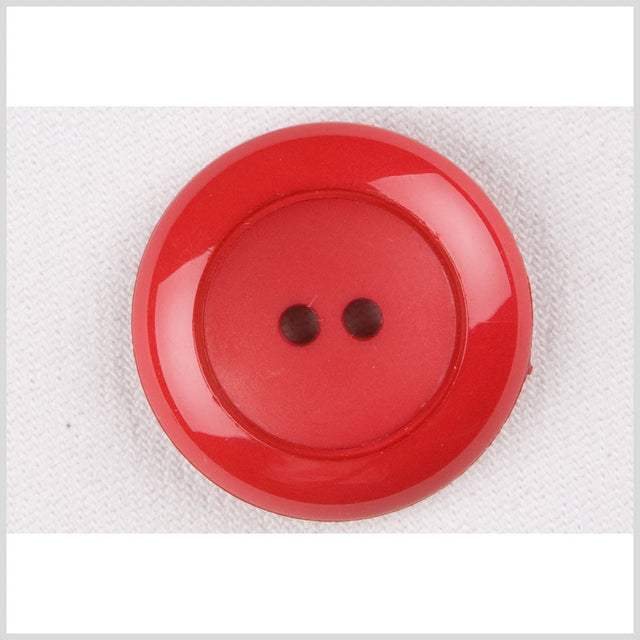 Red Plastic Button - 48L/30.5mm