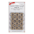 Cotton Pre-Wound Bobbins Parchment Class 15 12 Pack