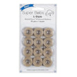 Cotton Pre-Wound Bobbins Parchment L Style 12 Pack