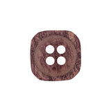 Purple and Pink Swirl 4-Hole Plastic Square Button - 36L/23mm