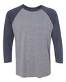 Next Level® Unisex Tri Blend Crewneck 3/4-Sleeve Raglan T-Shirt