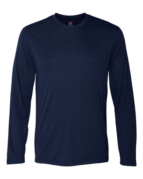 Hanes® Cool DRI Long Sleeve Crewneck Performance T-Shirt