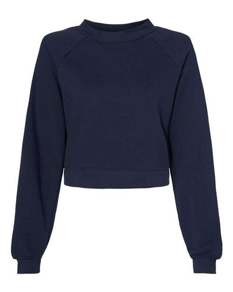 BELLA + CANVAS® Women's Crop Raglan Fleece Crewneck Sweatshirt - 7505