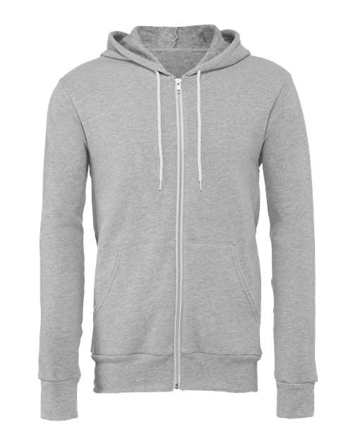 BELLA + CANVAS ®Unisex Sponge Fleece Full-Zip Hoodie Sweatshirt - 3739