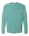 Comfort Colors® Garment-Dyed Heavyweight Crewneck Long Sleeve Pocket T-Shirt