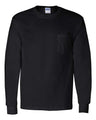 Gildan® Ultra Cotton Crewneck Long Sleeve Pocket T-Shirt - 2410