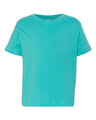 RADYAN® Crewneck Short Sleeve Toddler Fine Jersey Tee