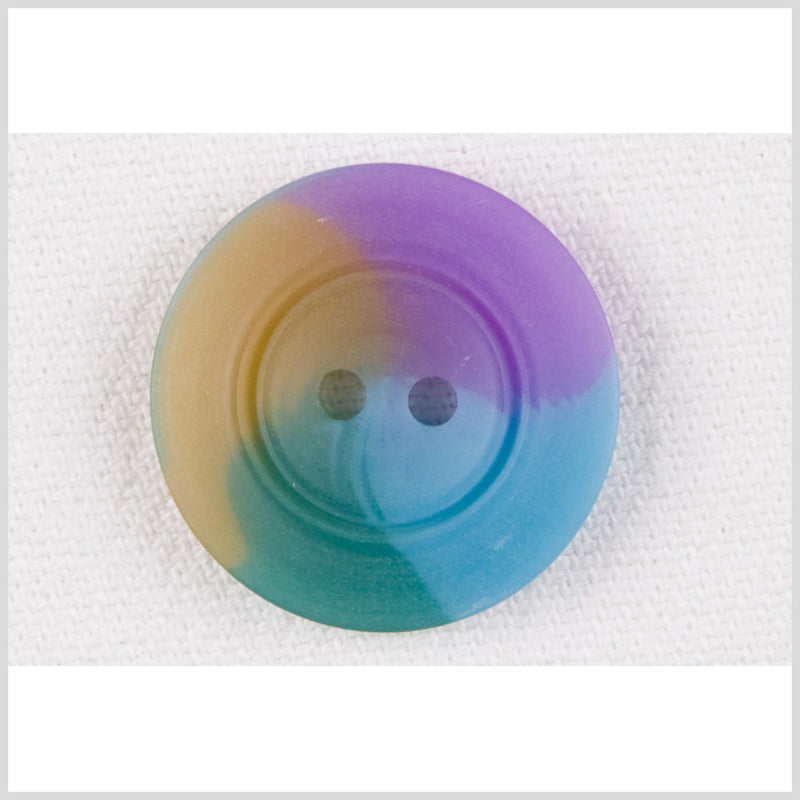 Blue/Green/Purple Plastic Button - 32L/20mm