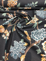 Dwell Studio Helene Floral Admiral 100 Percent Cotton Fabric - Navy Floral, 55" Width (1 Yard)
