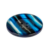 Clear Blue Plastic Button - 48L/30.5mm