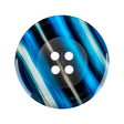 Clear Blue Plastic Button - 48L/30.5mm