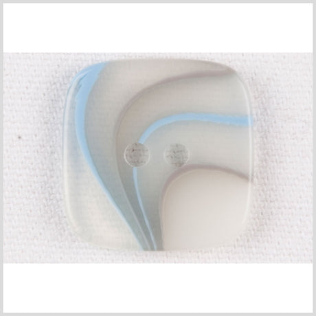 Sky Blue/Multi Plastic Button - 40L/25.5mm
