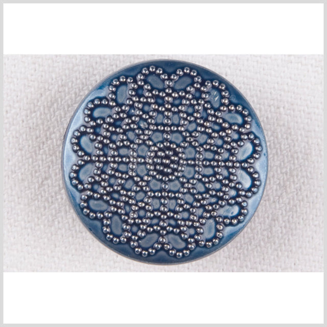 Blue Plastic Button - 36L/23mm