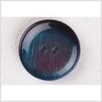 Plastic 2-Hole Button - 36L/23mm - Navy, Aqua Blue and Purple Iridescent Shimmer