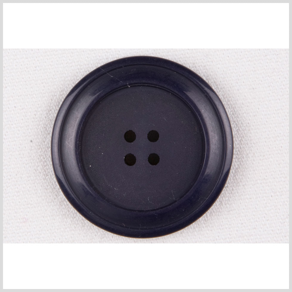 Navy Plastic Button - 58L/37mm