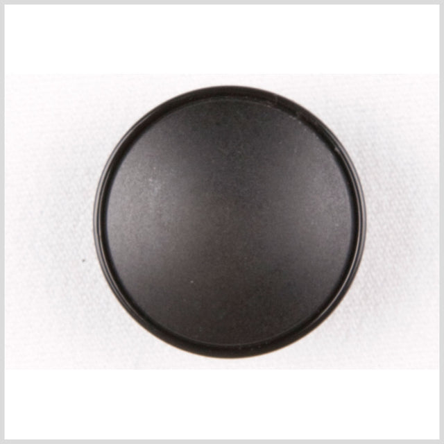 Plastic Shank Back Button - 36L/23mm - Matte Black Narrow Rim