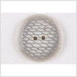 Plastic 2-Hole Button - 36L/23mm - Gray and White Fish Scales