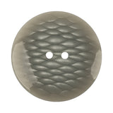 Plastic 2-Hole Button - 54L/34mm - Gray and White Fish Scales