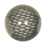 Plastic 2-Hole Button - 54L/34mm - Gray and White Fish Scales