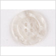 Plastic 4-Hole Button - 36L/23mm - Ivory and White Shimmer Swirl