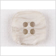 Square Plastic 4-Hole Button - 24L/15mm - White and Gray Swirls