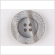Plastic 4-Hole Button - 44L/28mm - Light Gray Streaked Floral Embossed Rim
