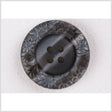 Plastic 4-Hole Button - 32L/20mm - Dark Gray Streaked Floral Embossed Rim