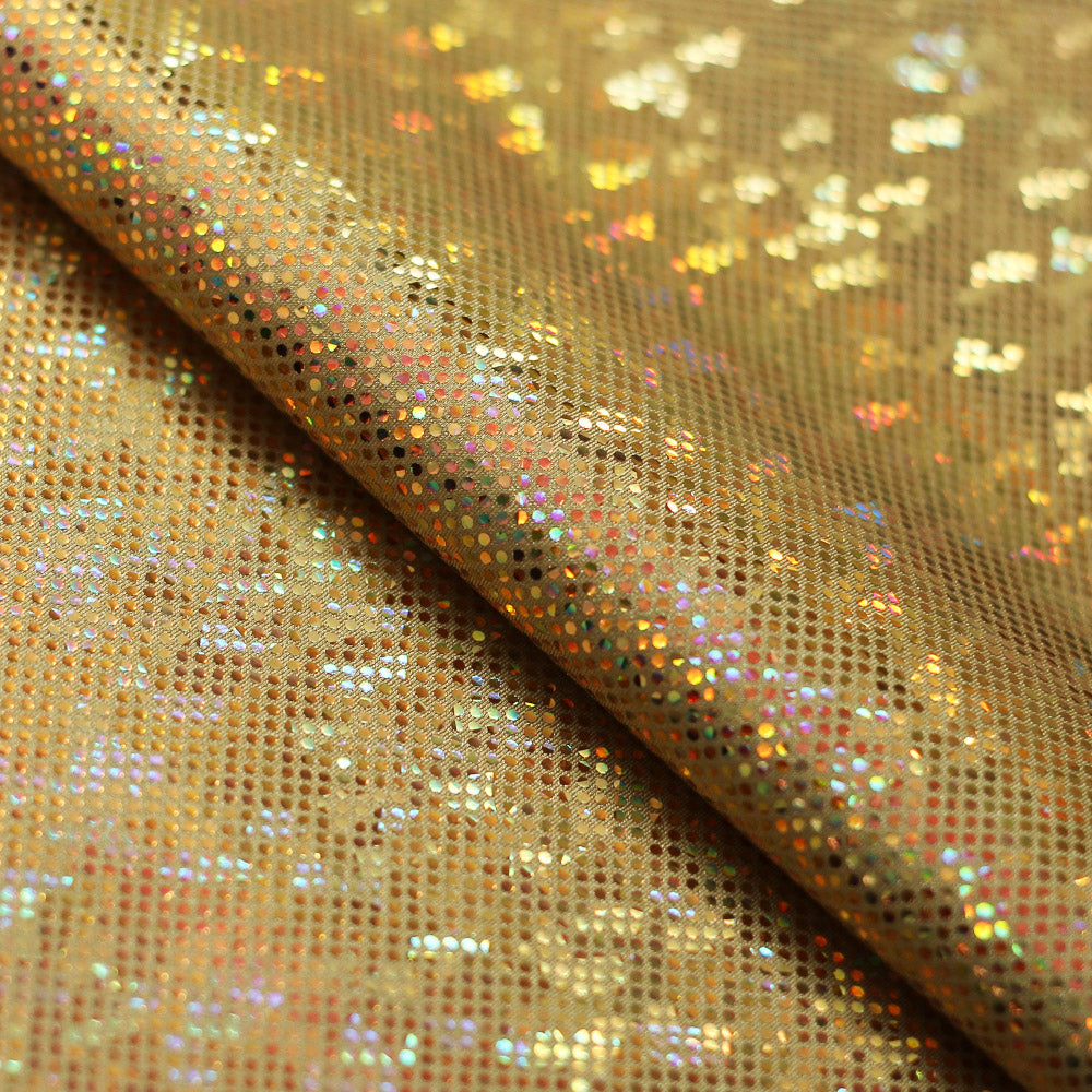 B'Dazzled Holo Nylon Spandex Fabric - Assorted Colors, Hologram Finish, 58/60" Width (1 Yard)