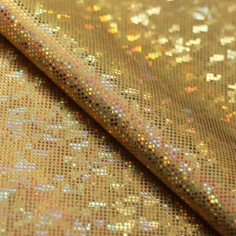 B'Dazzled Holo Nylon Spandex Fabric - Assorted Colors, Hologram Finish, 58/60" Width (1 Yard)
