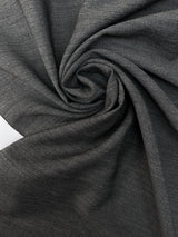 Italian Melange Wool Suit Fabric Gray Black