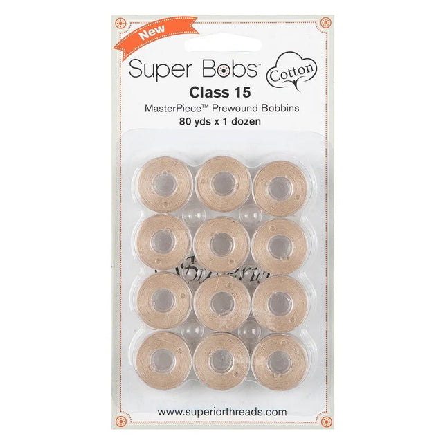 Cotton Pre-Wound Bobbins Sculptor's Clay Class 15