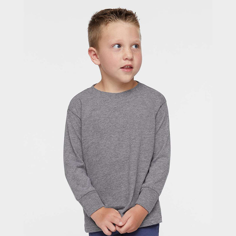 RADYAN® Toddler Fine Jersey Crewneck Long Sleeve Tee - 3302