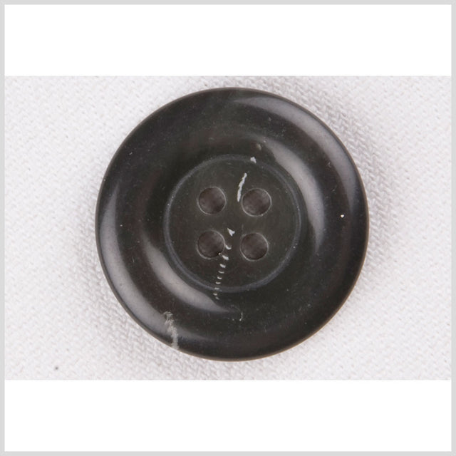 Plastic 4-Hole Button - 28L/18mm - Dark Gray and White Streak