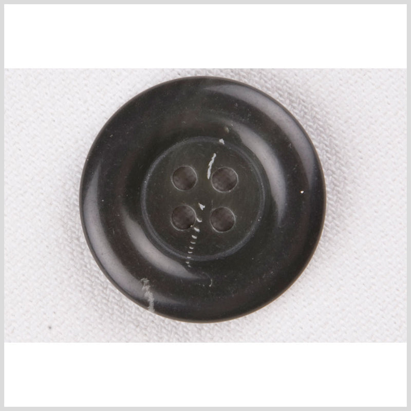 Plastic 4-Hole Button - 36L/23mm - Dark Gray and White Streak
