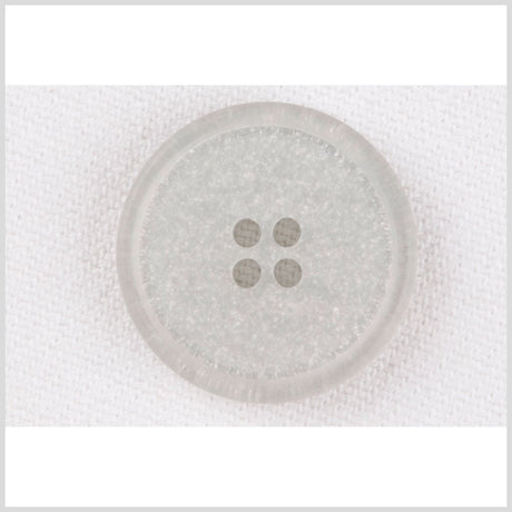 Plastic 4-Hole Button - 20L/12.5mm - Light Gray and Silver Glitter