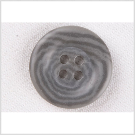 Plastic 4-Hole Button - 36L/23mm - Dark and Light Gray Spiral