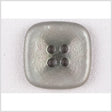 Square Plastic 4-Hole Button - 44L/28mm - Iridescent Gray Shimmer