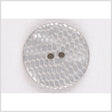 Plastic 2-Hole Button - 36L/23mm - Light Gray Reptile Scales Embossed