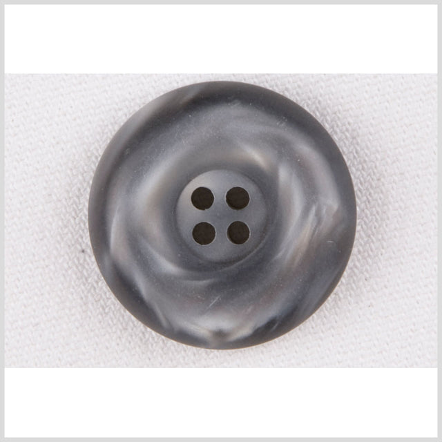 Plastic 4-Hole Button - 28L/18mm - Gray Shimmer Swirl Tire Rim