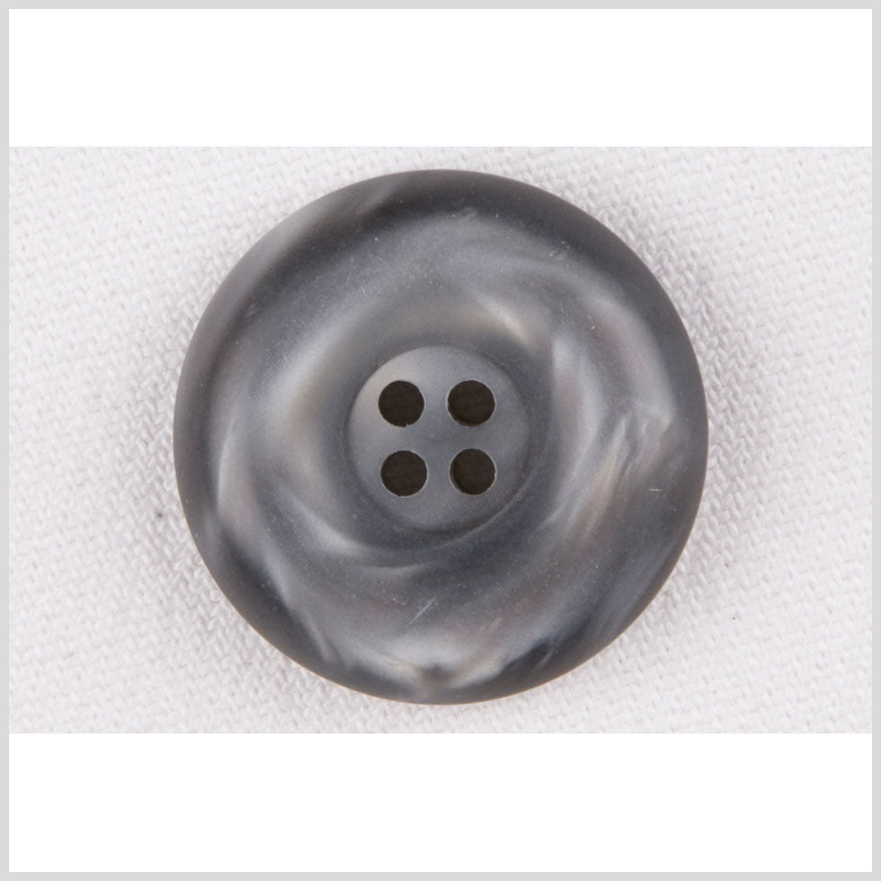 Plastic 4-Hole Button - 36L/23mm - Gray Shimmer Swirl Tire Rim