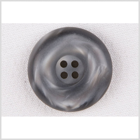 Plastic 4-Hole Button - 36L/23mm - Gray Shimmer Swirl Tire Rim