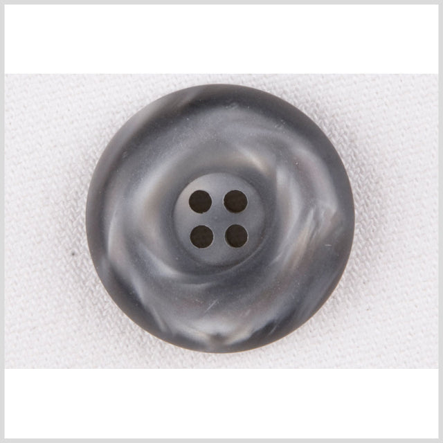 Plastic 4-Hole Button - 40L/25.5mm - Gray Shimmer Swirl Tire Rim