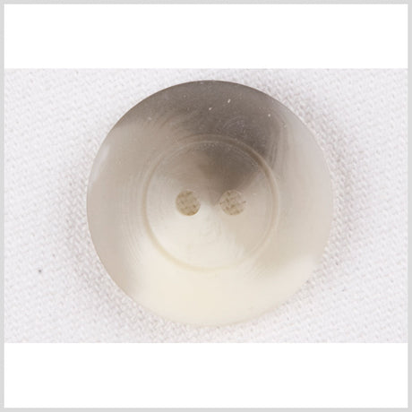 Plastic 2-Hole Button - 24L/15mm - Gray and White Swirl