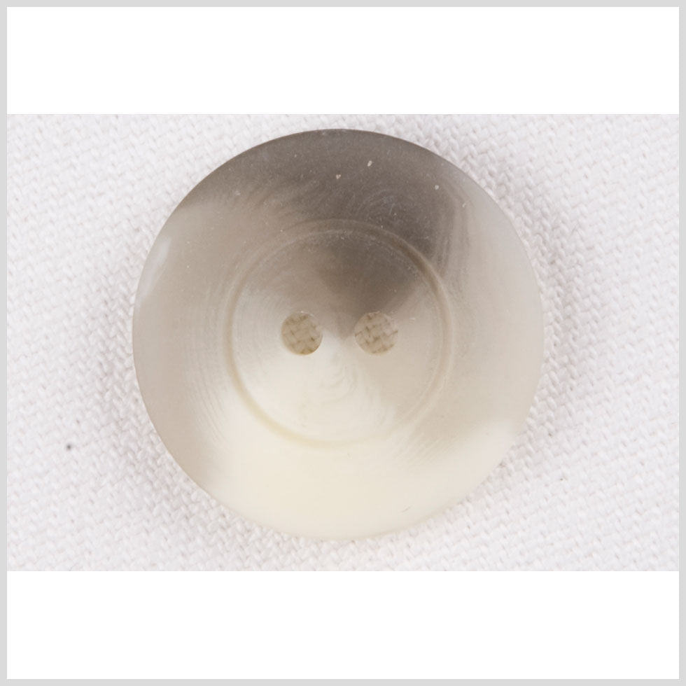 Plastic 2-Hole Button - 32L/20mm - Gray and White Swirl
