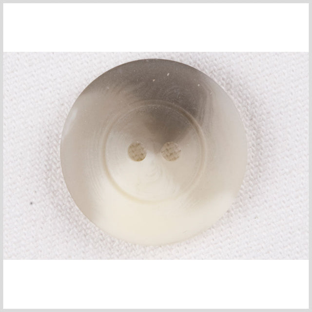 Plastic 2-Hole Button - 32L/20mm - Gray and White Swirl