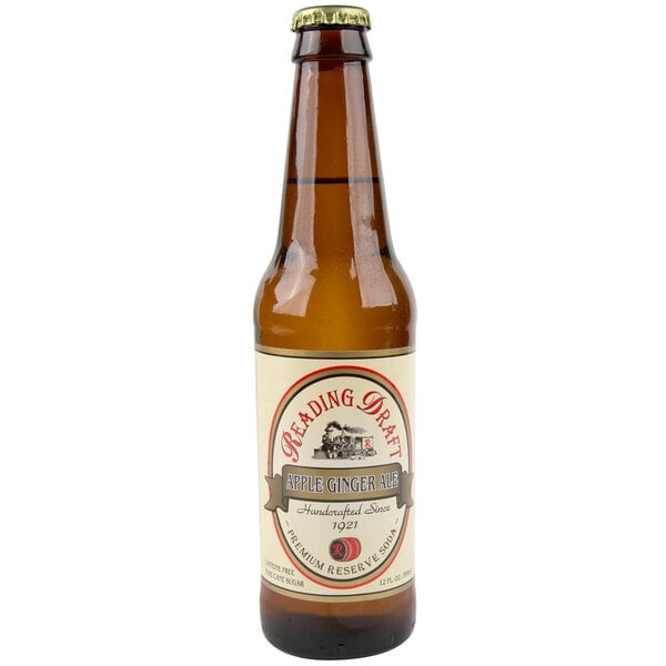 Reading Soda Works Apple Ginger Ale 12 fl. oz. - 12/Case