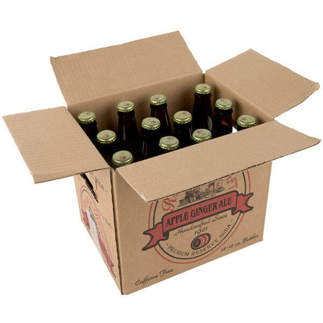 Reading Soda Works Apple Ginger Ale 12 fl. oz. - 12/Case