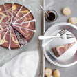 Pellman 14-Slice Pre-Cut Raspberry Cheesecake 60 oz. - 6/Case