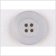 Plastic 4-Hole Button - 44L/28mm - Pale Gray Flat Rim