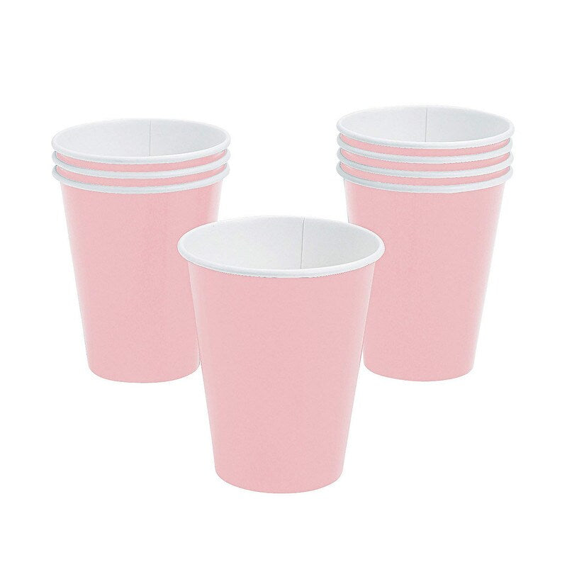 9 oz School Bus Yellow Paper Party Cups – 24 Count Disposable Set